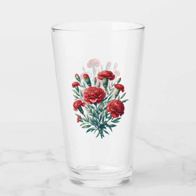 Red Carnation Glas (Rückseite)