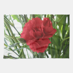 Red Carnation Kittuch Handtuch