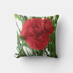 Red Carnation Pillow Kissen