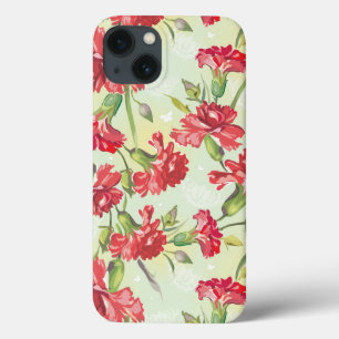 Red Carnations on with butterflies Case-Mate iPhone Hülle
