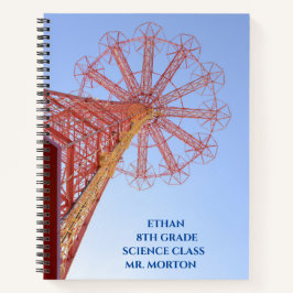 Red Carnival Structure Coney School Notizbuch