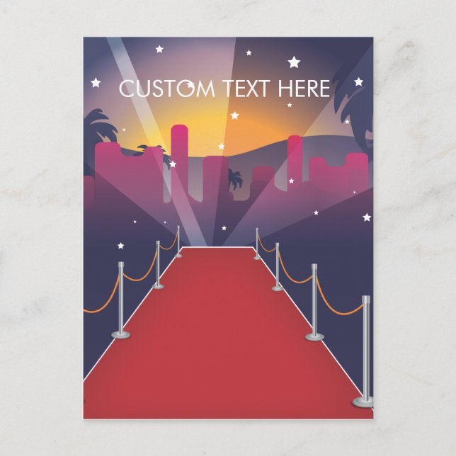Red Carpet Celebrrity Postkarte (Vorderseite)