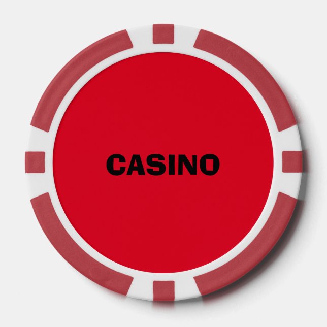 RED CASINO 500 WHITE POKER GEWINNT HOT POKERCHIPS (Vorderseite)