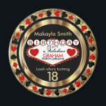 Red Casino Poker Chip Geburtstag Magnet<br><div class="desc">Red Casino Poker Chip Geburtstag Magnet bereit für Sie zu personalisieren. 📌 Wenn Sie weitere Anpassungen benötigen, klicken Sie bitte auf den Button "Weitere Anpassungen vornehmen" oder "Design anpassen oder bearbeiten" und verwenden Sie unser Designwerkzeug, um die Größe, den Rotation, die Textfarbe, den Text und vieles mehr zu ändern. ⭐...</div>