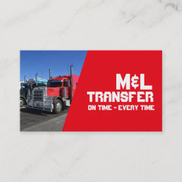 Red CDL Trucker Lieferung Güterverteilung Visitenkarte