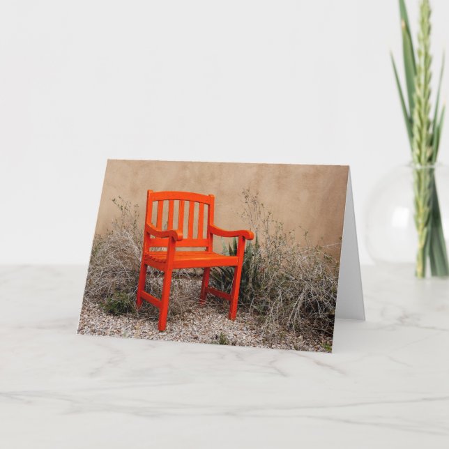Red Chair Karte (Vorderseite)
