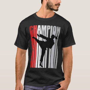 Red Champion von Karate Sparring Geburtstagswettbe T-Shirt
