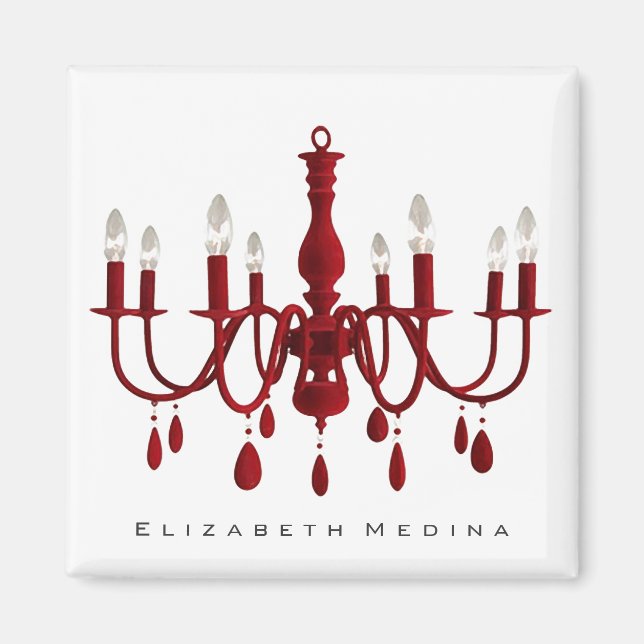 Red Chandelier ~ Magnet (Vorne)