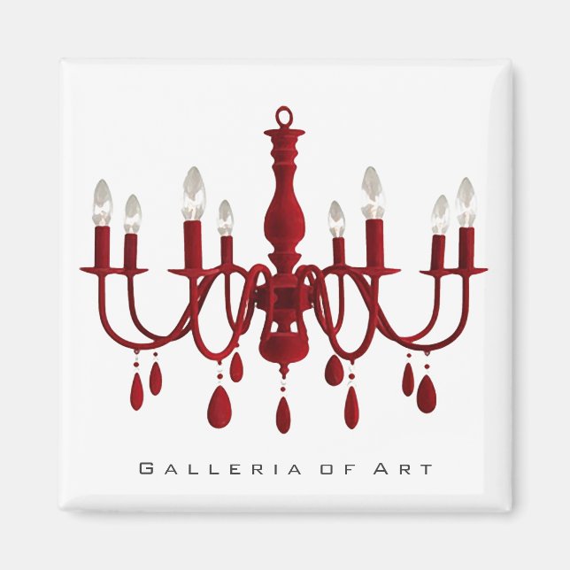 Red Chandelier ~ Magnet (Vorne)