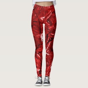 Red Chaos Leggings