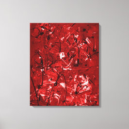 Red Chaos Leinwanddruck