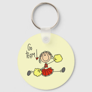 Red Cheerleader T - Shirt und Geschenke Schlüsselanhänger