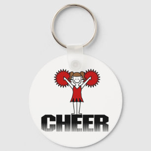 Red Cheerleader T - Shirt und Geschenke Schlüsselanhänger