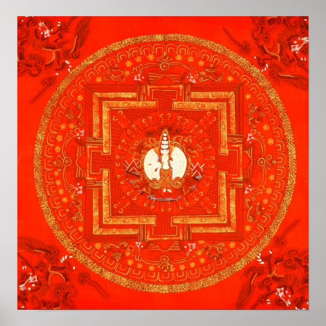 Red Chenrezig Poster (Vorne)