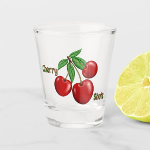 Red Cherries Design Personalisiert Schnapsglas