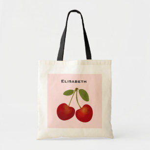 Red Cherries Fruchtpersonalize Name Tote Bag Tragetasche