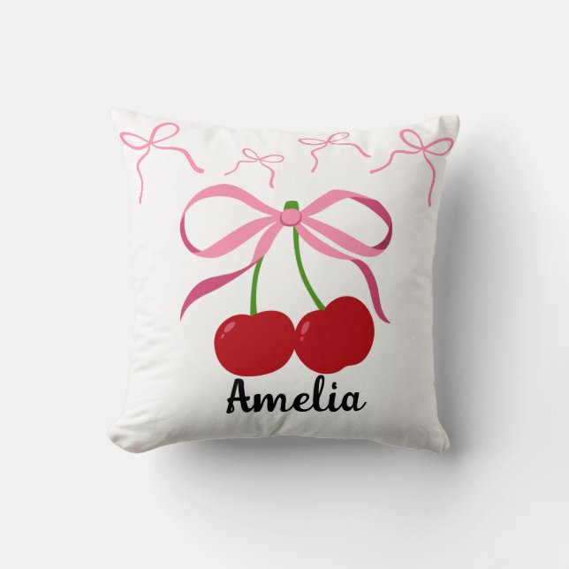 Red Cherries fruit pattern  Kissen (Vorderseite)