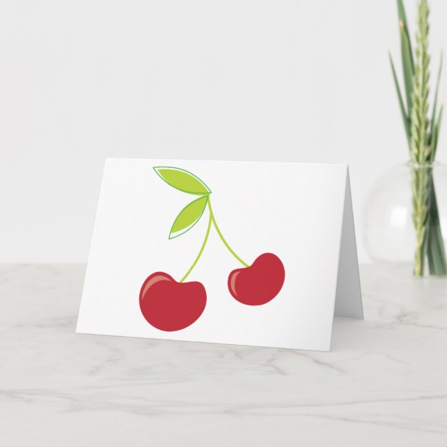 Red Cherries Karte (Vorderseite)