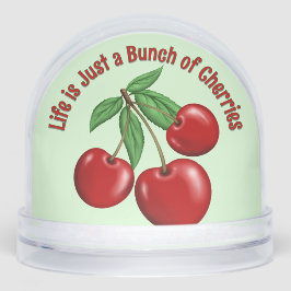 Red Cherries Personalized Schneekugeln