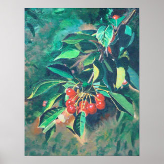 Red Cherries Poster