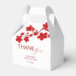 Red Cherry Blossom Blumenkohl Brautparty Geschenkschachtel