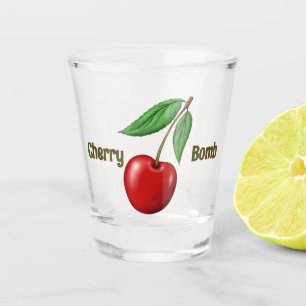 Red Cherry Design Personalisiert Schnapsglas