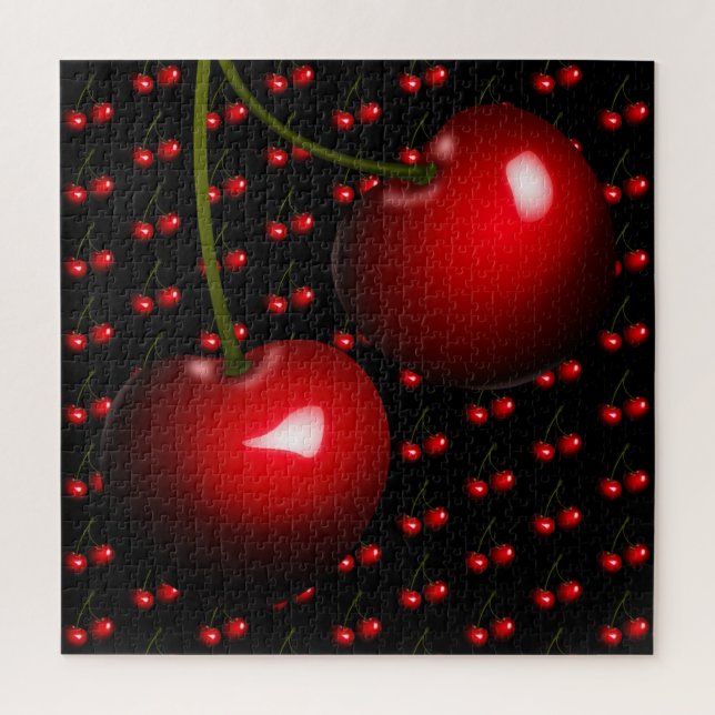 Red Cherry Jigsaw Puzzle Sweet Gift (Vertikal)