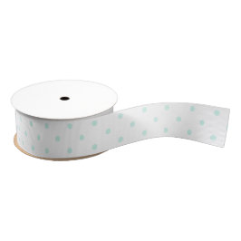 Red Cherry Light Aqua Dotted Ribbon Ripsband