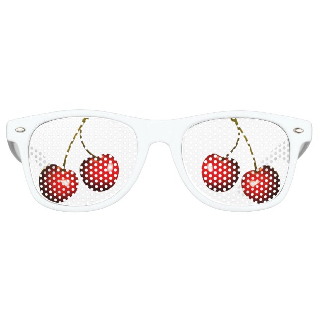 Red Cherry Party Sonnenbrille (Vorderseite)