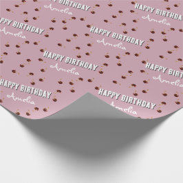 Red Cherry Personalisiertes Party Geschenkpapier