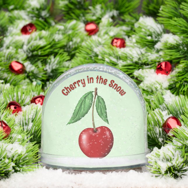 Red Cherry Personalized  Schneekugeln (Weihnachten)