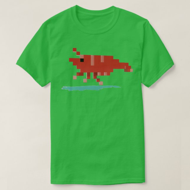 Red Cherry Shrimp T-Shirt (Design vorne)