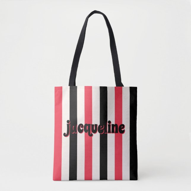 Red Cherry und Black Cabana Stripe Luxe (Vorderseite)