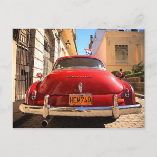 Red Chevrolet Postkarte
