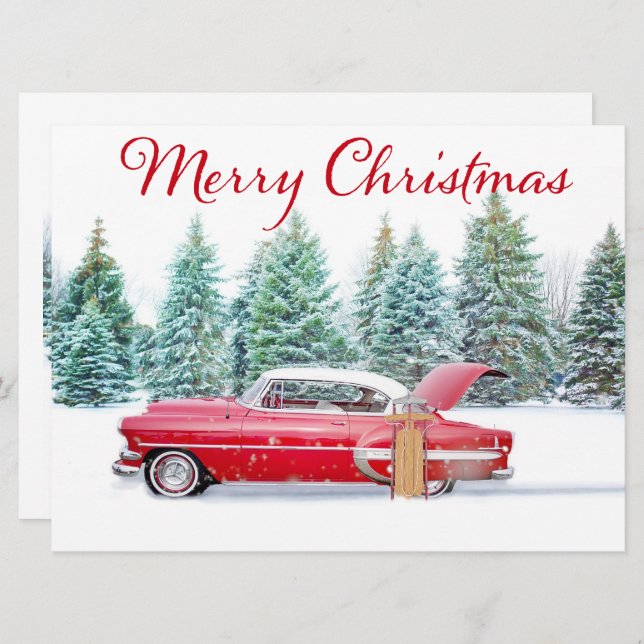 Red Chevrolet Weihnachten (Vorne/Hinten)