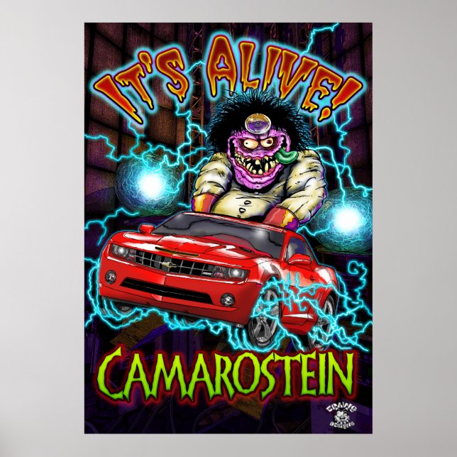 Red Chevy Camaro SS Poster (Vorne)