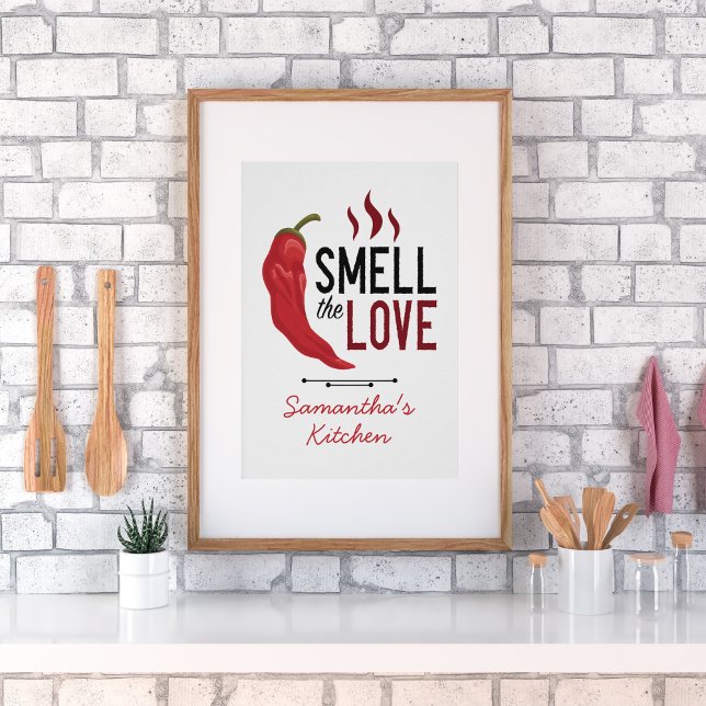 Red Chile Smell the Love Poster (Von Creator hochgeladen)