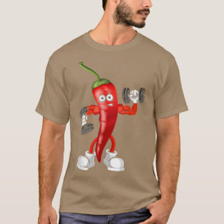 Red Chili, Bodybuilding Fitness Gym Gear Workout V T-Shirt