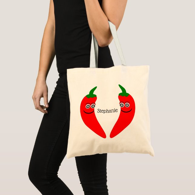 Red Chili Pepper Bag Tragetasche (Vorderseite (Produkt))