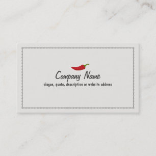 Red Chili Pepper Business Card Visitenkarte