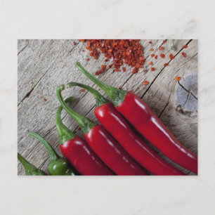 Red Chili Pepper Postkarte