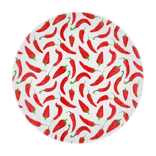 Red Chili Pepper Schneidebrett (Vorderseite)