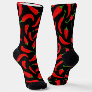 Red Chili Pepper Spicy Food Socken