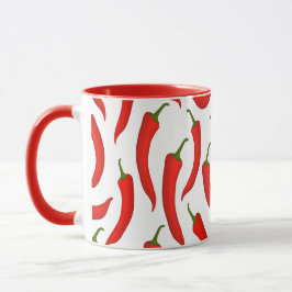 Red chilli peppers tasse
