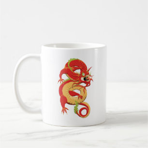 Red Chinese Dragon Kaffeetasse
