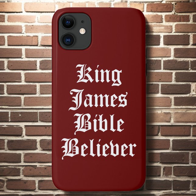 Red Christlich Faith King James Bible Glaube Case-Mate iPhone Hülle (Von Creator hochgeladen)