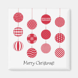 Red Christmas Balls Magnet