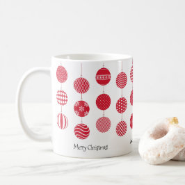 Red Christmas Balls Tasse
