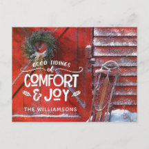 Red Christmas Barn Country Skriptkomfort und Freud