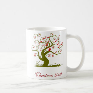 Red Christmas Bird-Tasse Tasse
